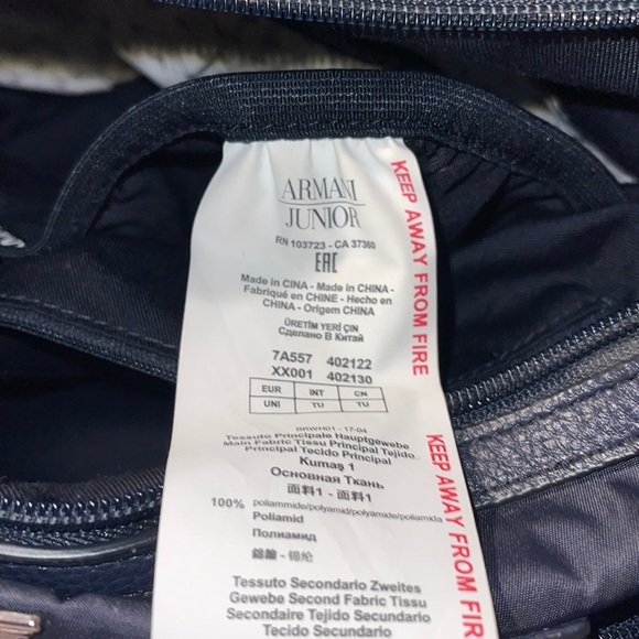 Armani Baby Diaper bag Navy Blue - Picture 11 of 15